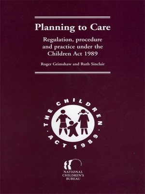 cover image of Planning to Care